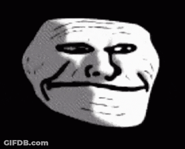 Happy Meme Troll Face GIF