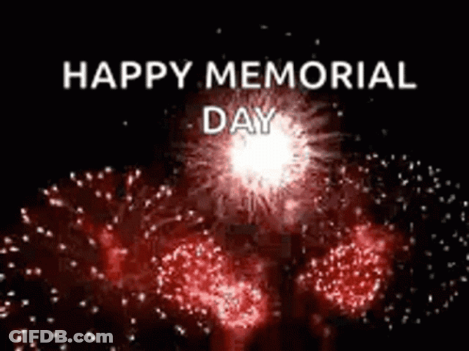 Happy Memorial Day USA Fireworks Display Awesome GIF