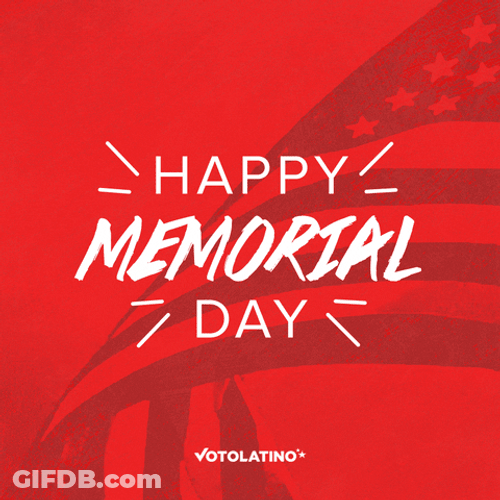Happy Memorial Day Weekend Service Greeting GIF