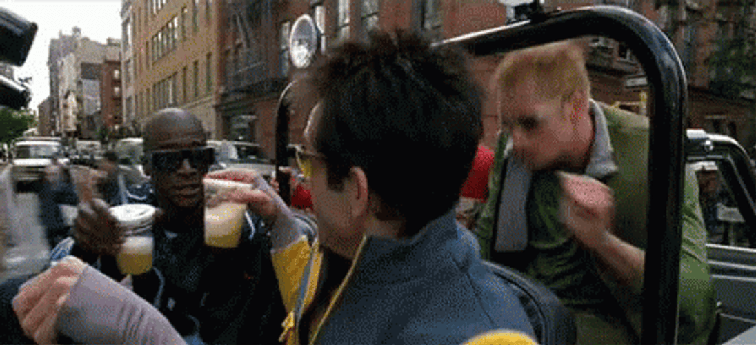 Happy Men Road Trip GIF