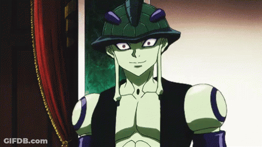 Happy Meruem Talking GIF