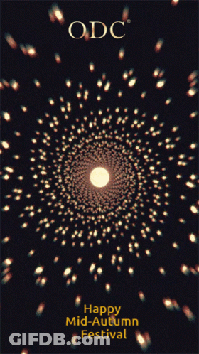 Happy Mid-Autumn Festival Poster With Full Moon GIF