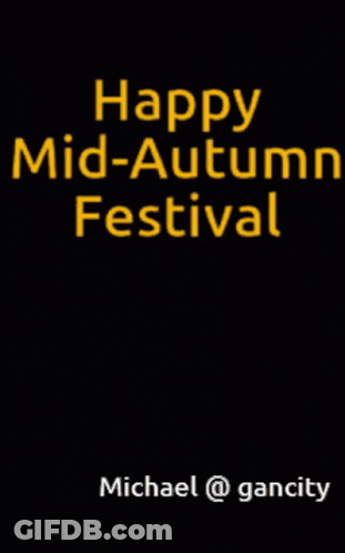 Happy Mid-Autumn Festival Sign GIF