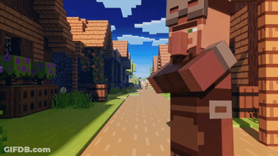 Happy Minecraft Axolotl GIF