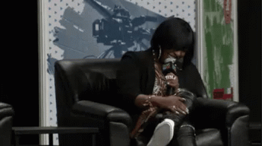 Happy Missy Elliot Laughing GIF
