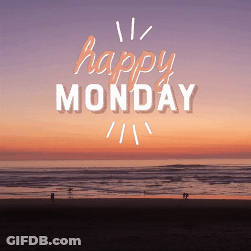 Happy Monday Beach Aesthetic GIF