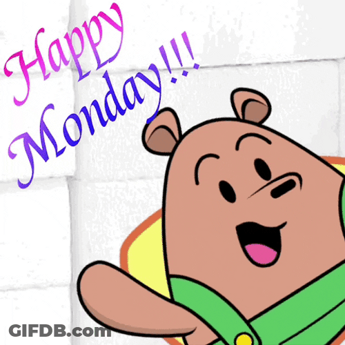 Happy Monday By Pants Bear GIF