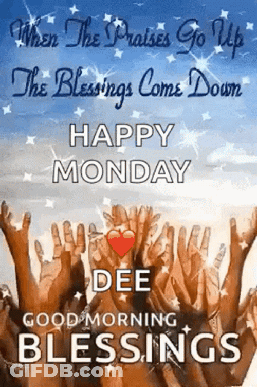 Happy Monday Good Morning Blessings GIF