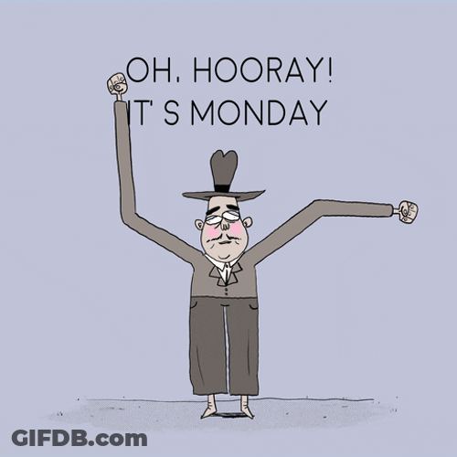 Happy Monday Sarcastic Guy GIF