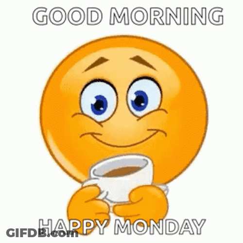 Happy Monday Smiling Emoji GIF