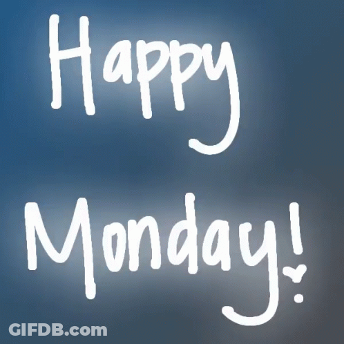 Happy Monday Text GIF