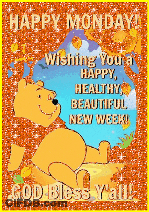 Happy Monday Winnie The Pooh GIF
