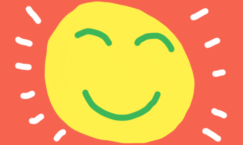 Happy Mood Cartoon Sun GIF