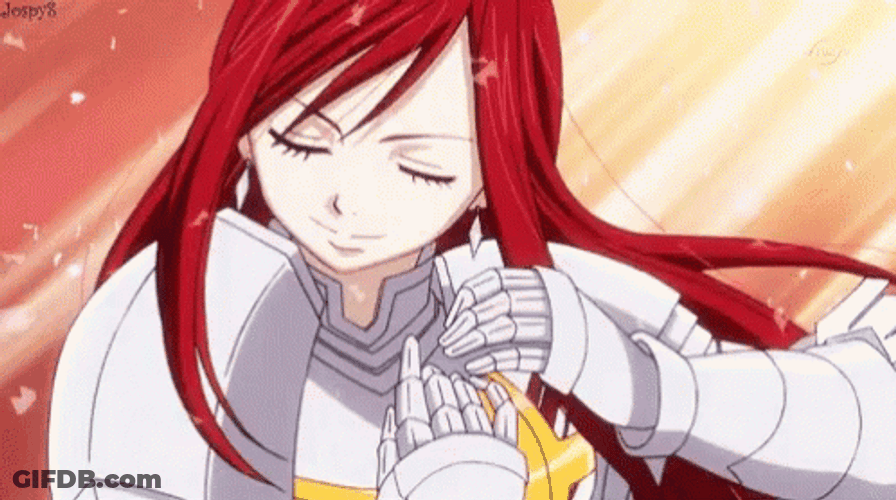 Happy Mood Titania Erza Scarlet GIF