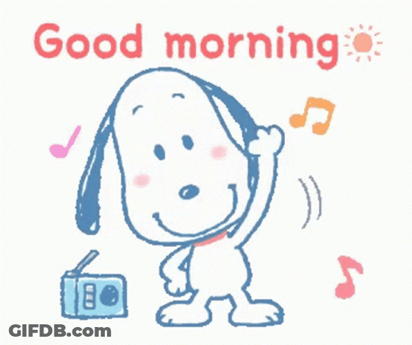 Happy Morning Working Out Animation GIF