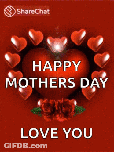 Happy Mother's Day Card With Heart GIF