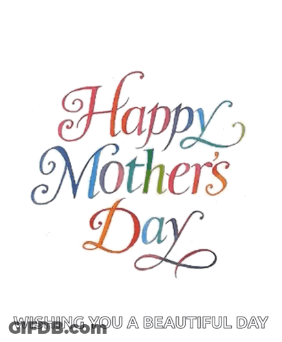 Happy Mother's Day Card With Hearts GIF