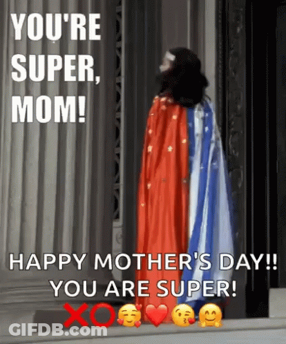 Happy Mother's Day Card With Hearts GIF
