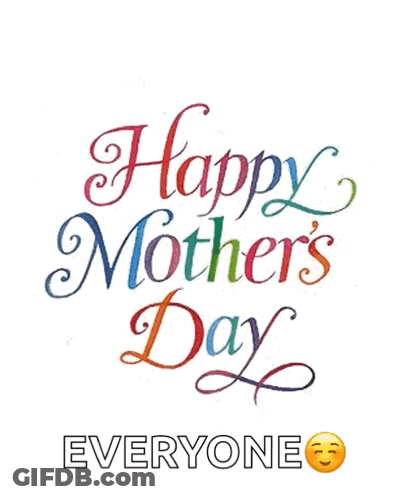 Happy Mother's Day Card With Hearts GIF