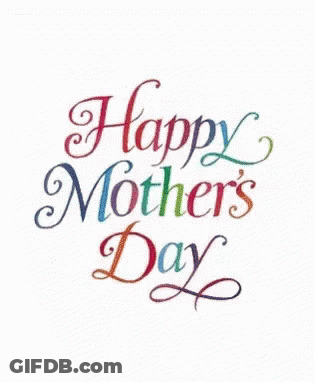 Happy Mother's Day Card With Hearts GIF