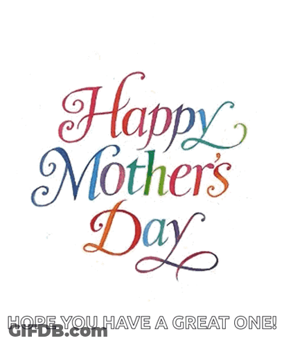 Happy Mother's Day Card With Hearts GIF