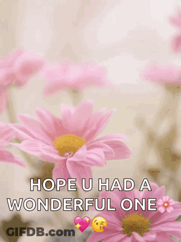 Happy Mother's Day Card With Pink Flowers GIF