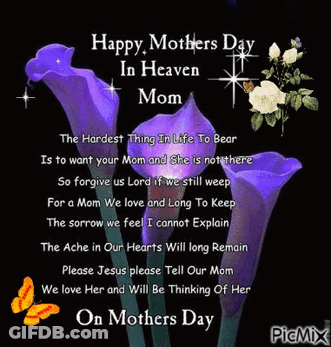 Happy Mother's Day Card With Red Roses GIF