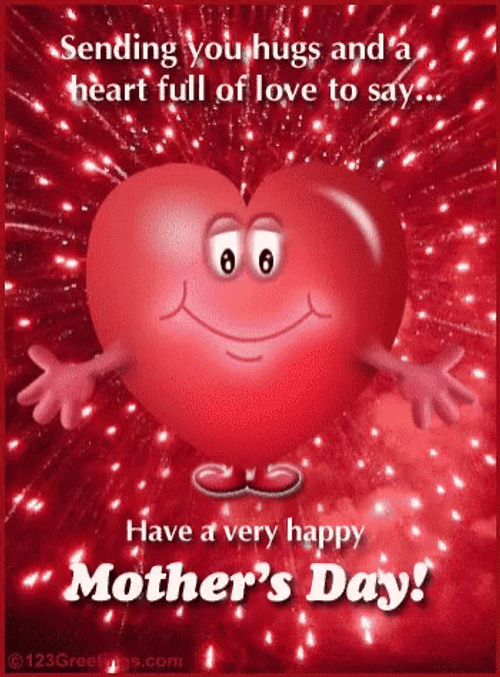 Happy Mother's Day Friend Smiling Heat GIF