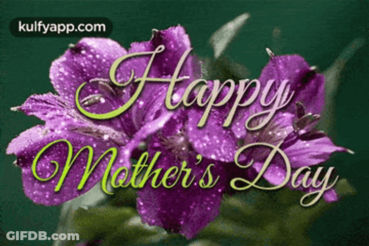 Happy Mother's Day Friend Sparkling Flower GIF
