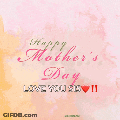 Happy Mother's Day Greeting Card With Flowers GIF