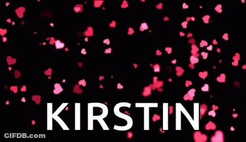 Happy Mother's Day Kirstin Card With Pink Hearts GIF