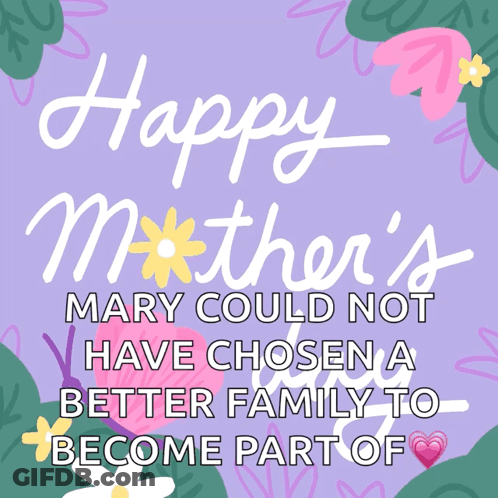 Happy Mother's Day Purple Poster GIF