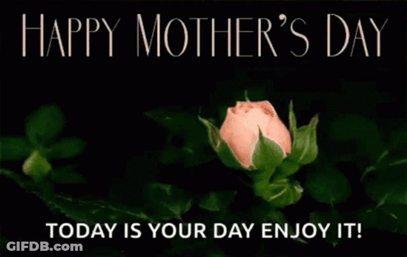 Happy Mother's Day Sister Blooming Roses GIF