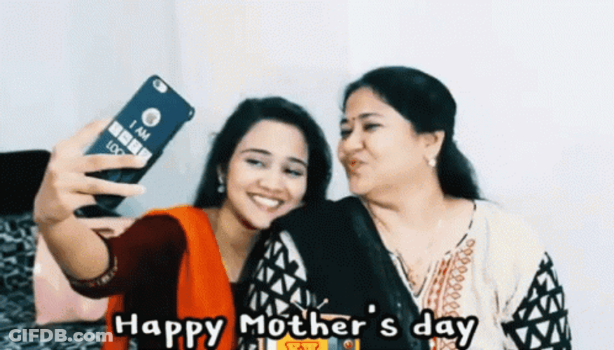 Happy Mother's Day Sister Selfie GIF