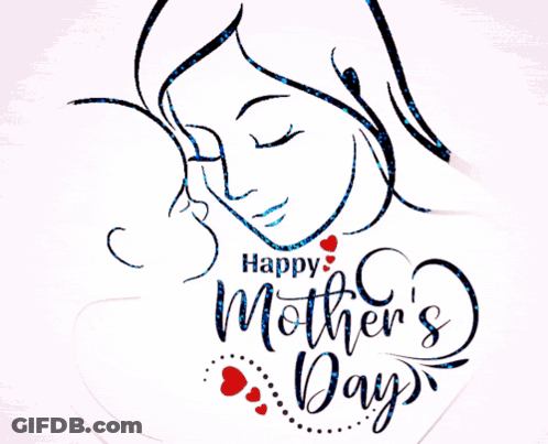 Happy Mother's Day Woman Holding Child GIF