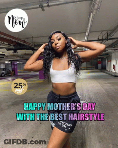 Happy Mother's Day Woman In Parking Garage GIF