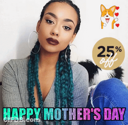 Happy Mothers Day Card With Flowers GIF