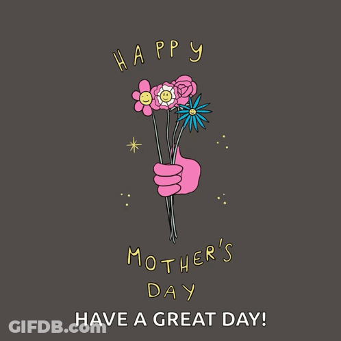 Happy Mothers Day Card With Hearts And Karissa GIF