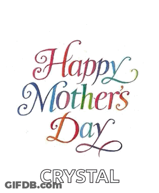 Happy Mothers Day Card With Yellow Rose GIF