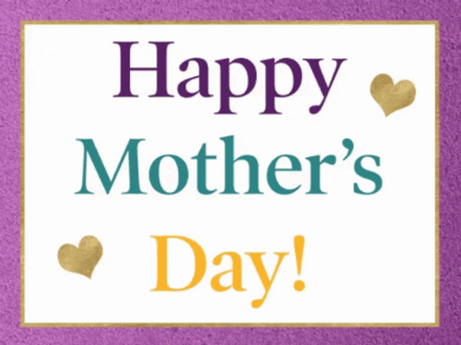 Happy Mothers Day Daughter Colorful Greeting Card GIF