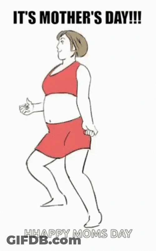 Happy Mothers Day Daughter Happy Dancing GIF