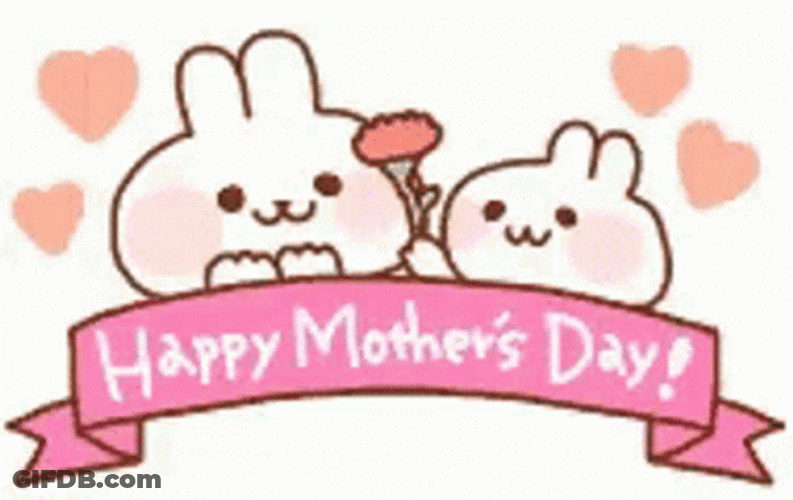 Happy Mothers Day Funny Pink Banner GIF