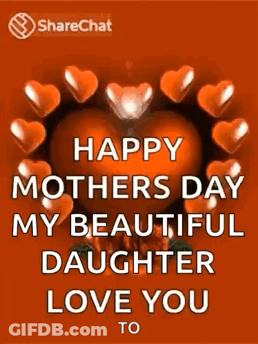 Happy Mothers Day Love You Daughter GIF