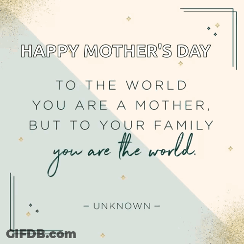 Happy Mothers Day Message GIF