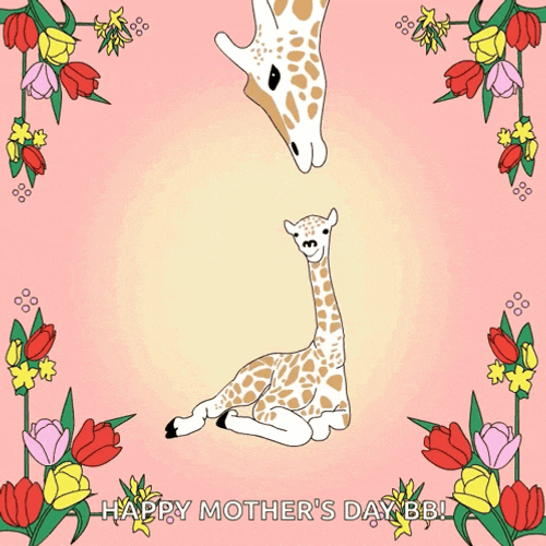 Happy Mothers Day Mothers Kiss GIF