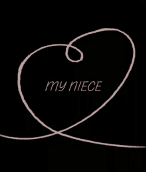 Happy Mothers Day Niece Heart Shape Animation GIF