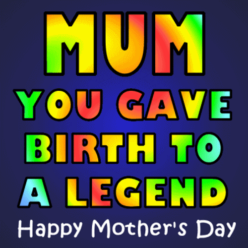Happy Mothers Day Quotes Colorful Mobile Design GIF