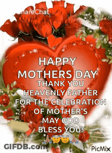 Happy Mothers Day Thank You Heavenly Father GIF