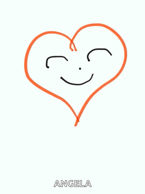 Happy Moving Heart Animation GIF