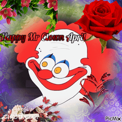 Happy Mr Clown April GIF